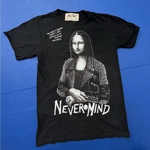 Dom Rebel Mona Lisa Nevermind tshirt men’s size Small